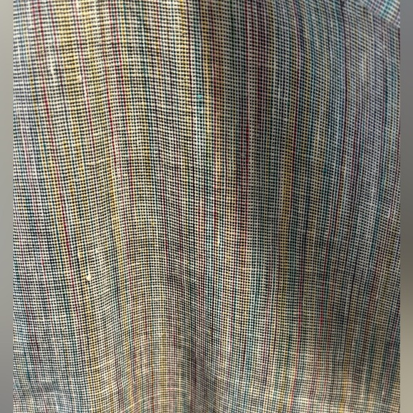 Theory Treeca Pull On Linen Blend Slim Cropped Pants 16 Multi-Colour Pockets - Picture 9 of 16